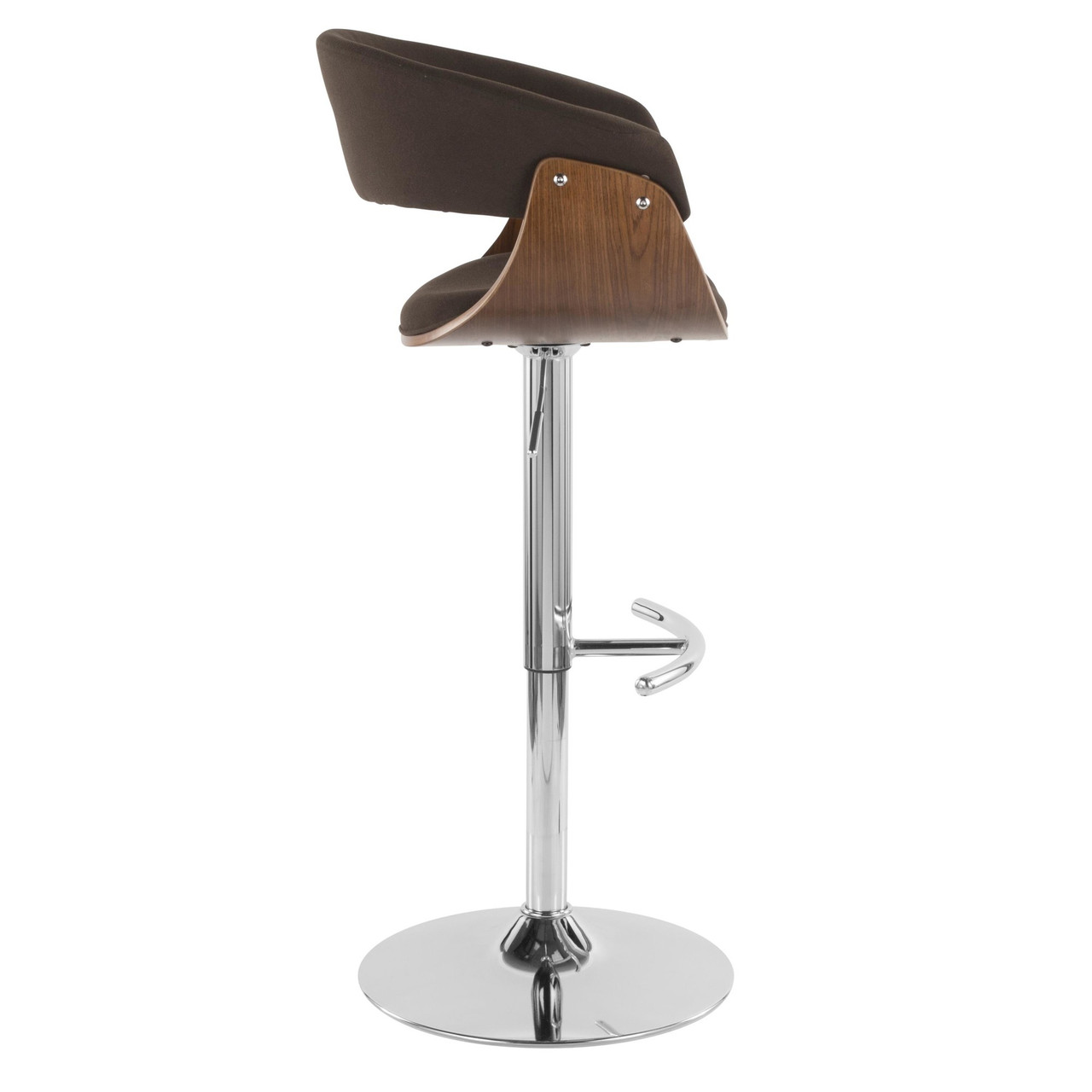 Vintage Mod MidCentury Modern Adjustable Barstool with Swivel in